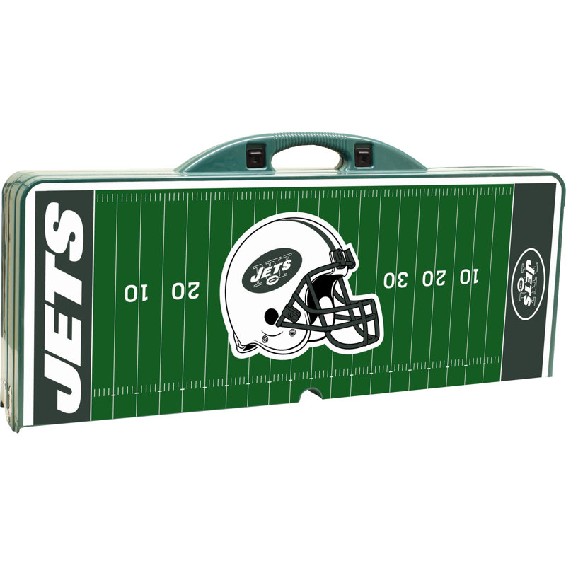 NFL Folding Camping Table, New York Jets, Hunter