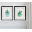 « summer cactus », ensemble de 2 reproductions encadrées-28785982