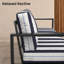 Canapé d'extérieur de 80 po de largeur avec coussins Sunbrella® Dulcie-1090763541