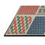 Tapis vert/bleu/rouge tissé à la machine-1950657645