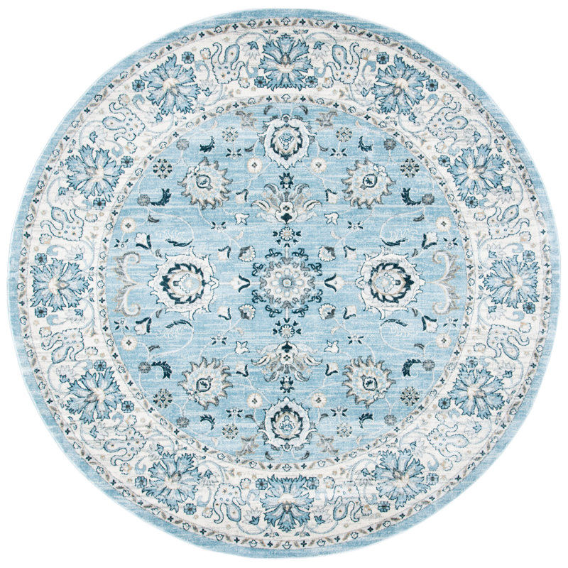 Swinehart Oriental Hand Woven Area Rug, Round 160cm