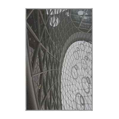 Tapis gris tissé à la machine