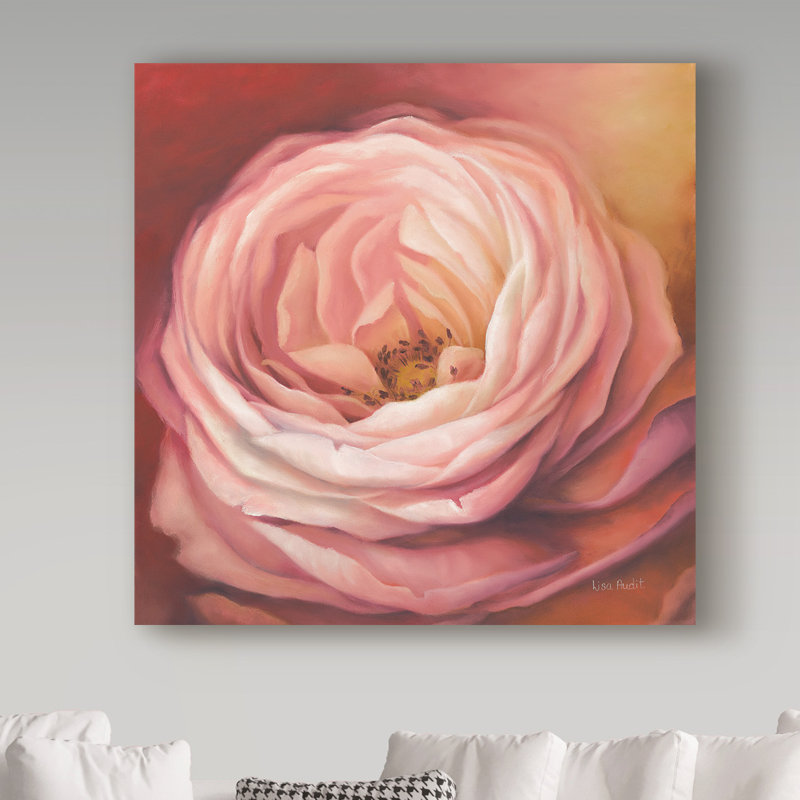 «Rose» par Lisa Audit - impression sur toile tendue, H 18 po x l 18 po