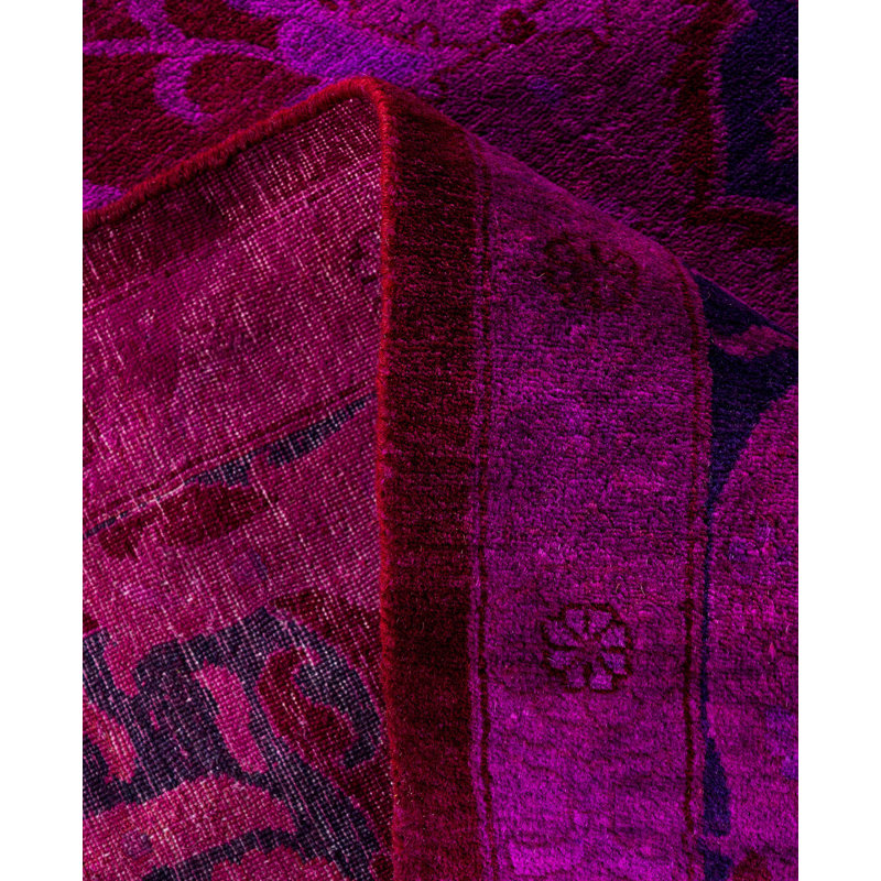 Overdyed One-of-a-Kind 9' 4" X 12' 4" Hand Knotted Area Rug