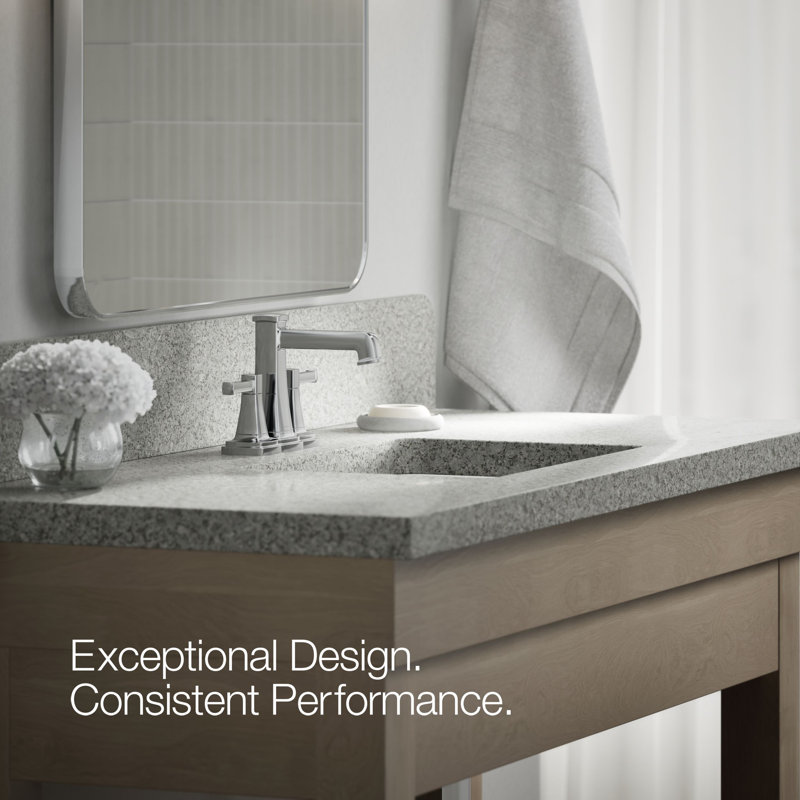 Riff Centerset Bathroom Sink Faucet, 1.2 GPM, Polished Chrome
