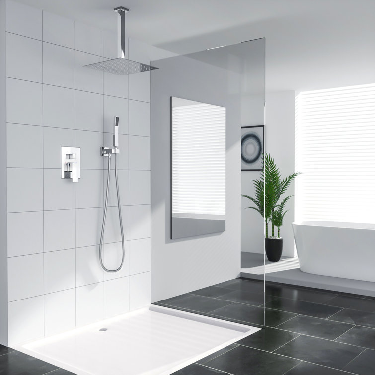 12 Inch Ceiling Mounted Shower System Dual Shower Head System with Rough-In Valve