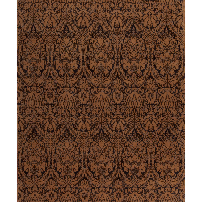 Modern Tibet Hand Knotted Area Rug, Rectangle 6' x 9'
