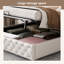 Classic Upholstered Bed Frame With Led Headboard & Storage-2037689409-2037689407