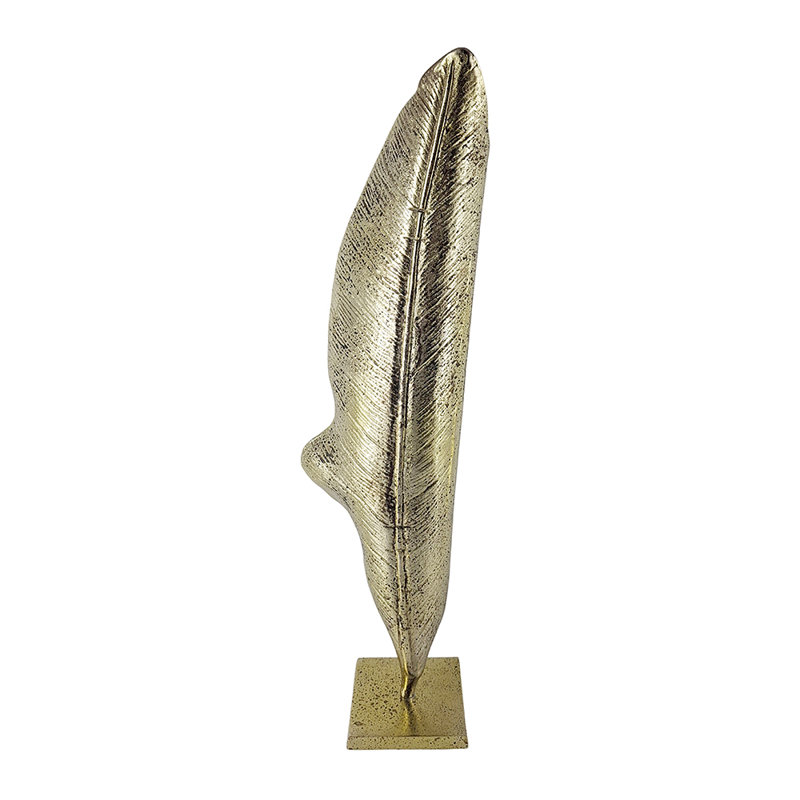 9.5X6x33" Decorative Leaf Sculpture