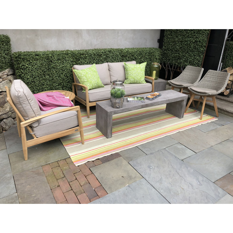 Monica Outdoor 7 - Piece Teak Conversation Set