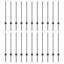 Fence Posts 22 Pcs U-Channel Steel-1308833632-1308833655