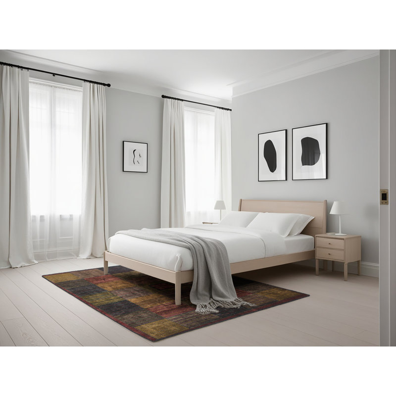 Vanduser Abstract Indoor Rug, Rectangle 5' x 7'