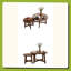 Ensemble de 2 tables basses gigognes rondes, tables d'appoint modernes, tables de chevet empilables en forme de X pour salon, chambre, balcon-280658505