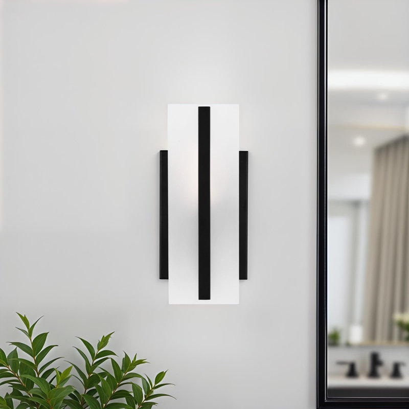 Ambir Dimmable Bath Sconce, Midnight Black