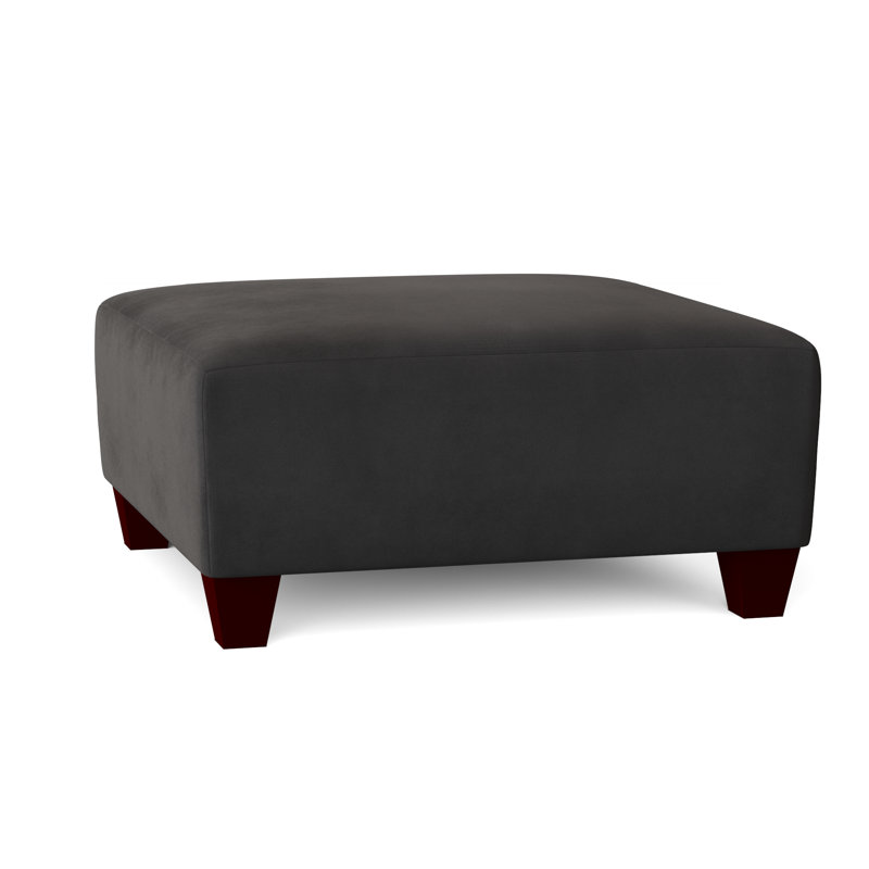 Andrighetti Upholstered Ottoman, Bulldozer Black