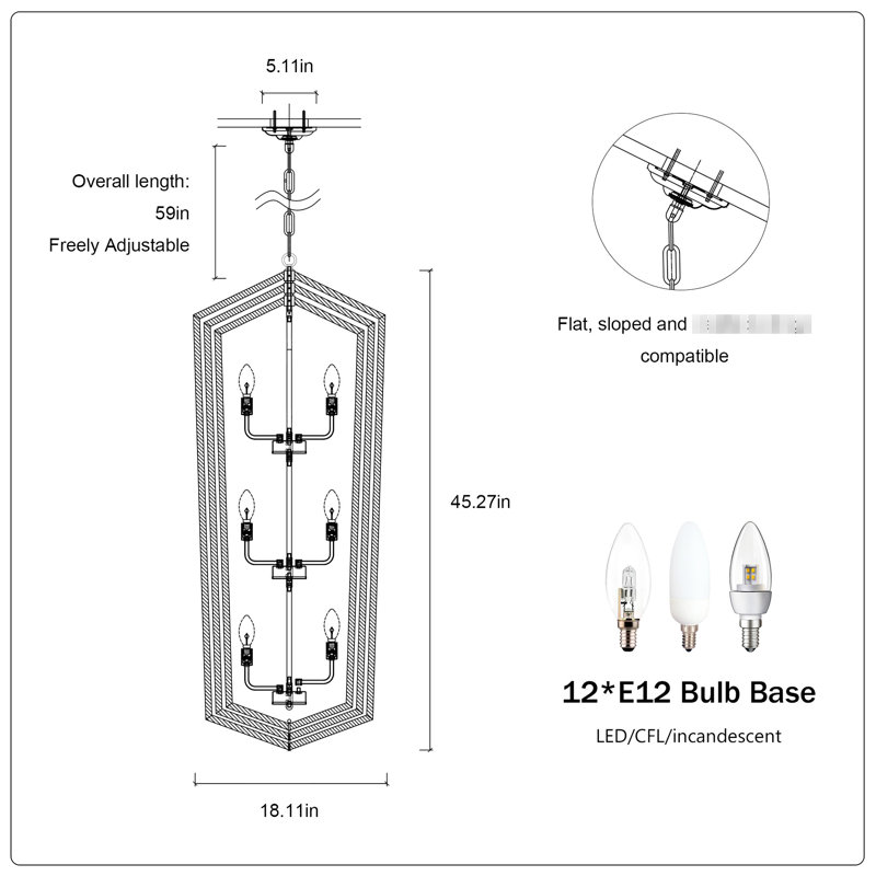 12 - Plafonnier moderne en métal noir mat pour îlot de cuisine, salle à manger, salon, luminaire suspendu de conception américaine, éclairage de chambre à manger