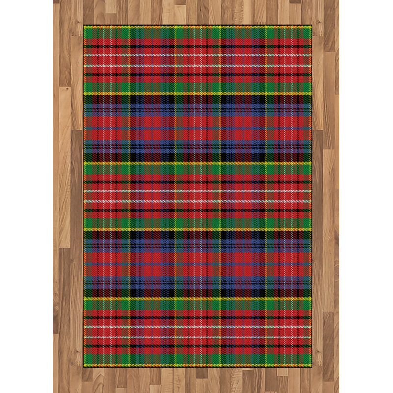 Jaida Plaid Hand Woven Area Rug, Rectangle 120 x 180cm