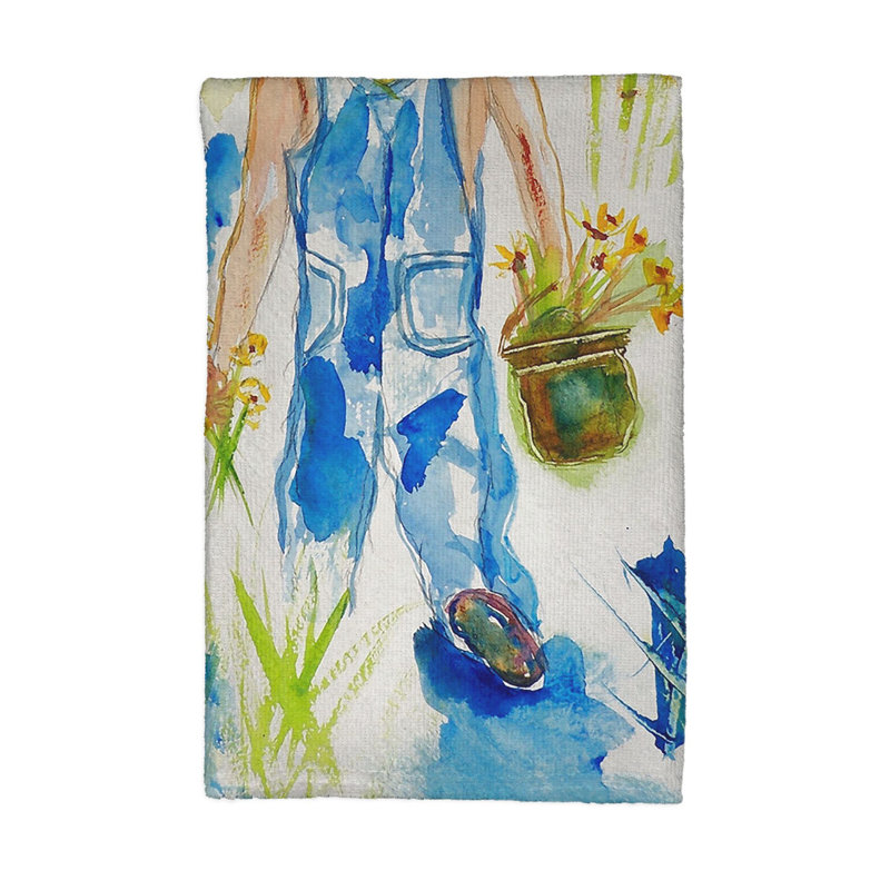 Serviette de cuisine fille de jardin