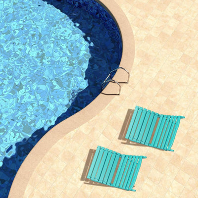 Chaise Adirondack pliante en plastique Smilja