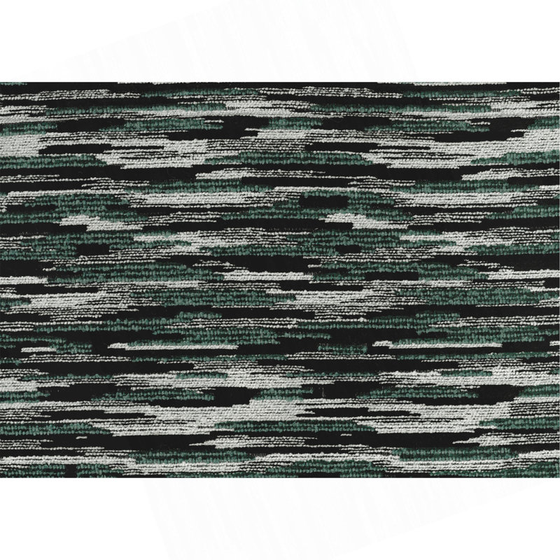 Repose-pieds rembourré en tissu multicolore Modern