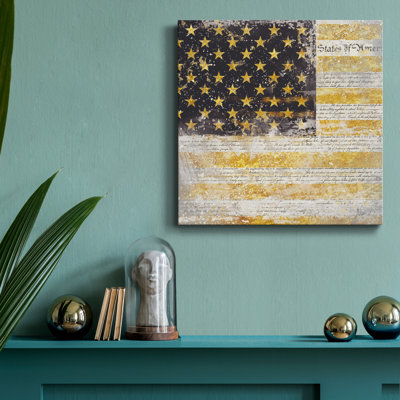 Drapeau américain - impression sur toile tendue