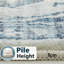 Oriental Machine Tufted Shag Area Rug-191410018