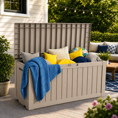 230 Gallon Resin Outdoor Deck Box