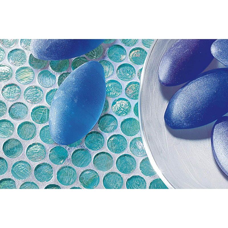 Organza 6/8" Barrels Glass Mosaic