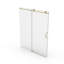Porte de douche coulissante simple