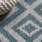 Fidel Diamond Tribal Blue/Gray Indoor/Outdoor Rug-1815146492