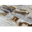 Tapis beige / brun en polyester tissé à la machine Hasanat-971656463