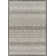 Tapis rectangulaire en polypropylène tissé à la machine à motif géométrique gris foncé / brun Barrecchia