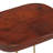 vidaXL Bar Stool Set of 2 Walnut, Brass-1094705230-1094705231
