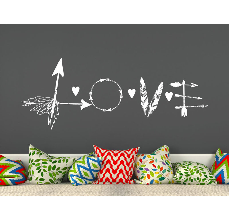 Text & Numbers Non-Wall Damaging Wall Decal, White