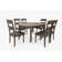 Westhoff 6 - Person Extendable Pine Solid Wood Solid Wood Top Four Leg Dining Set
