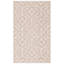 Tapis gris/ivoire en coton fait main géométrique Rennie-20657588