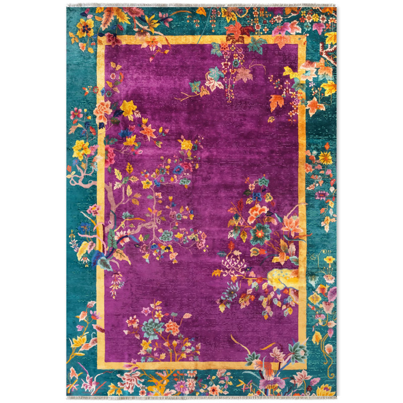 Zelphia Floral Indoor / Outdoor Rug, Rectangle 4' x 6'7"