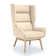 Sampson Upholstered Wingback Chair
