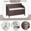 Banc de rangement rustique multifonctionnel (espresso)-698614437
