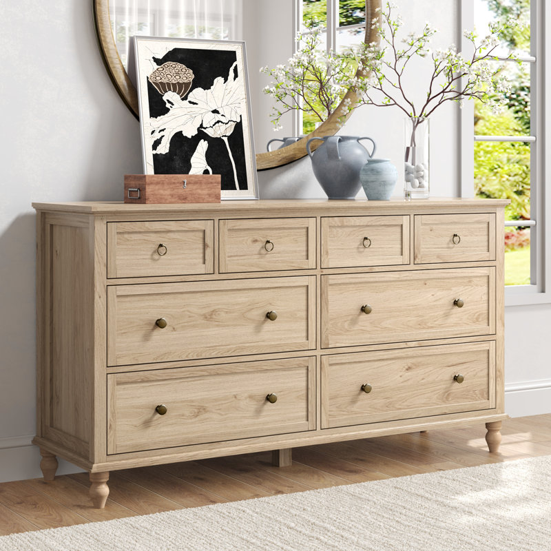 extra long dresser with deep drawers 8 Drawer Dresser For Bedroom, 65in Large Long Drawer Dresser with Deep  Drawers, Rustic Wood Wide Chest of Drawers with Large Capacity, Storage