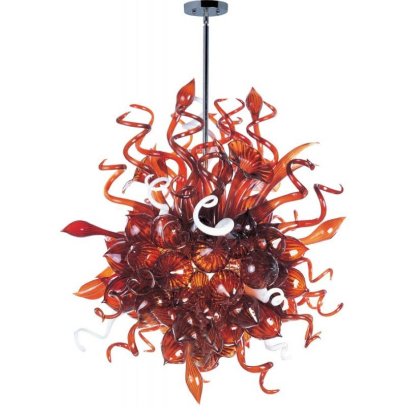 Lustre 18 lumières Murana, Or poli, Clair, 31” Wide x 18” Height