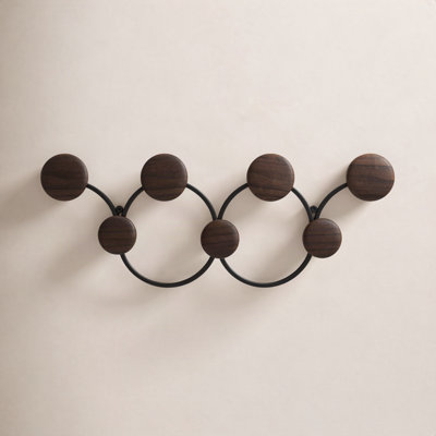 7-Hook Steel Wall-Mounted Hook