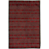Hand-Knotted High-Quality Wine and Brown Area Rug