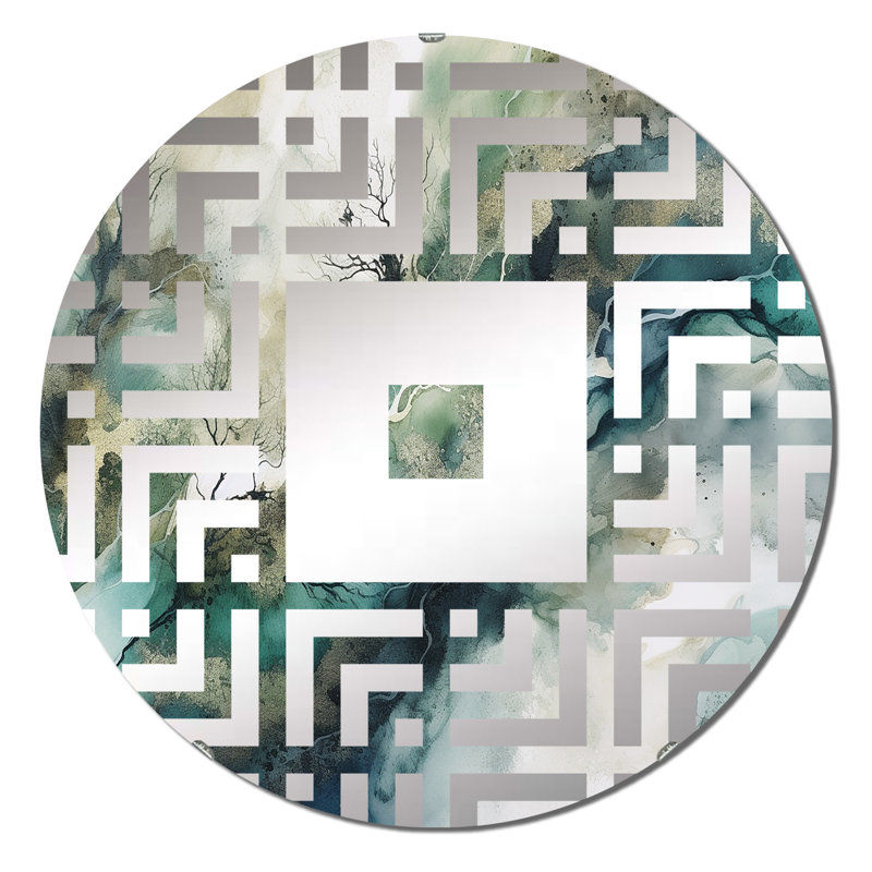 Aquetong - Miroir mural carré, 23,6 po x 23,6 po