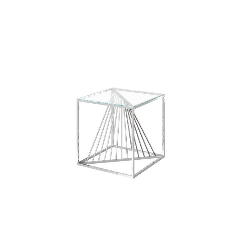 Artjom Clear Glass Side Table