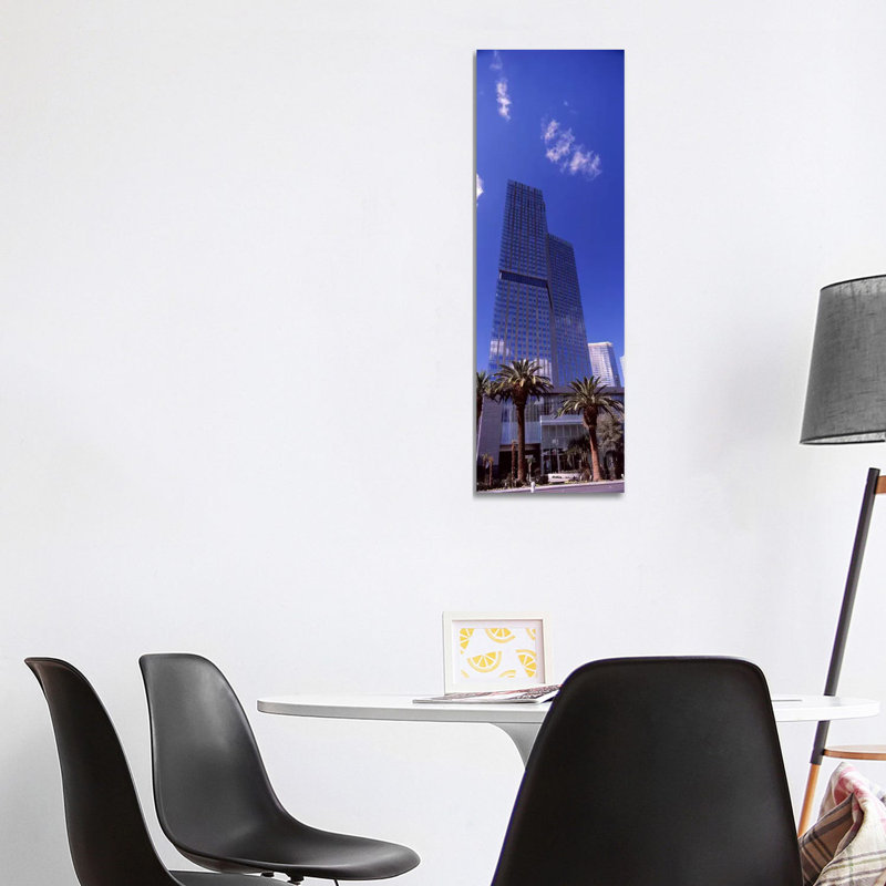 Low Angle View of a Skyscraper, Citycenter, the Strip, Las Vegas, Nevada, USA 2010 1 Piece Wrapped Canvas Panoramic Wall Art
