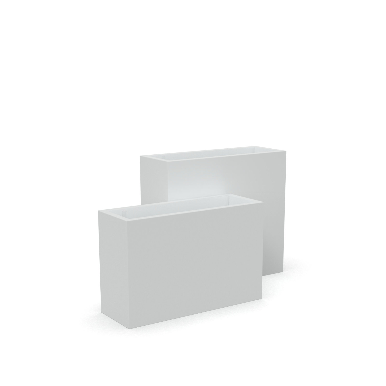 Kenroy Planter Box, White, 26" H x 39.5" W x 14" D