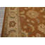 Tapis réversible en laine beige caramel 8 pi x 10 pi noué à la main