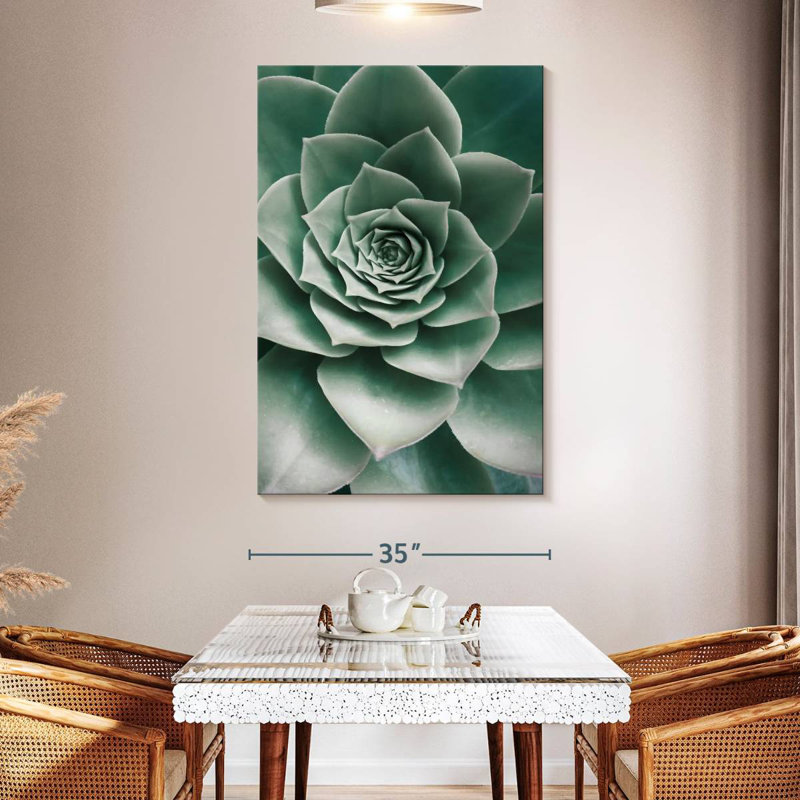 Harnek Emerald Succulent, 51" H x 34" W