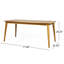 Ensemble repas d'extérieur en bois d'acacia 7 pièces